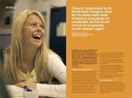 East Thames Annual Review spread 999