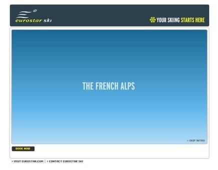 Eurostar Ski microsite screen grab 840