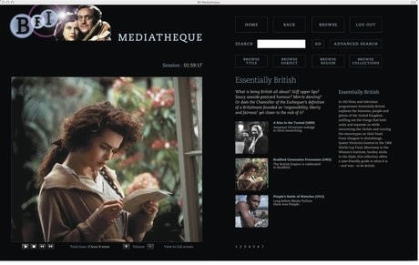 BFI Mediatheque  sample screen 3370