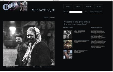 BFI Mediatheque  sample screen 3371