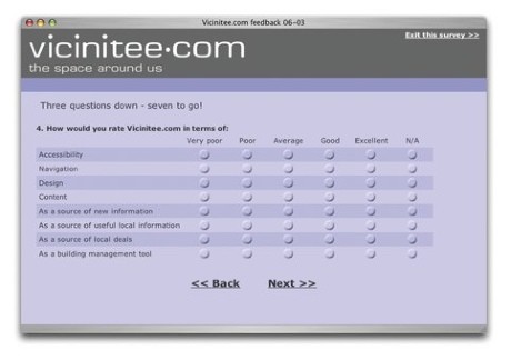 Vicinitee survey screen grab 1792