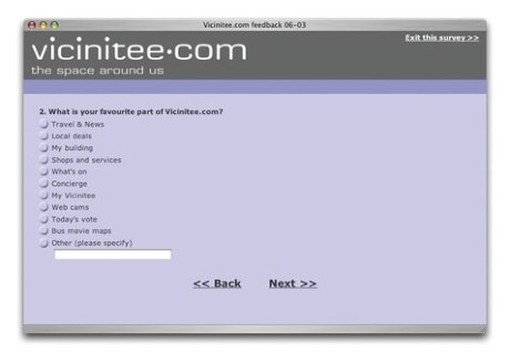 Vicinitee survey screen grab 1793