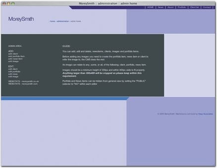 Morey Smith website screen 492